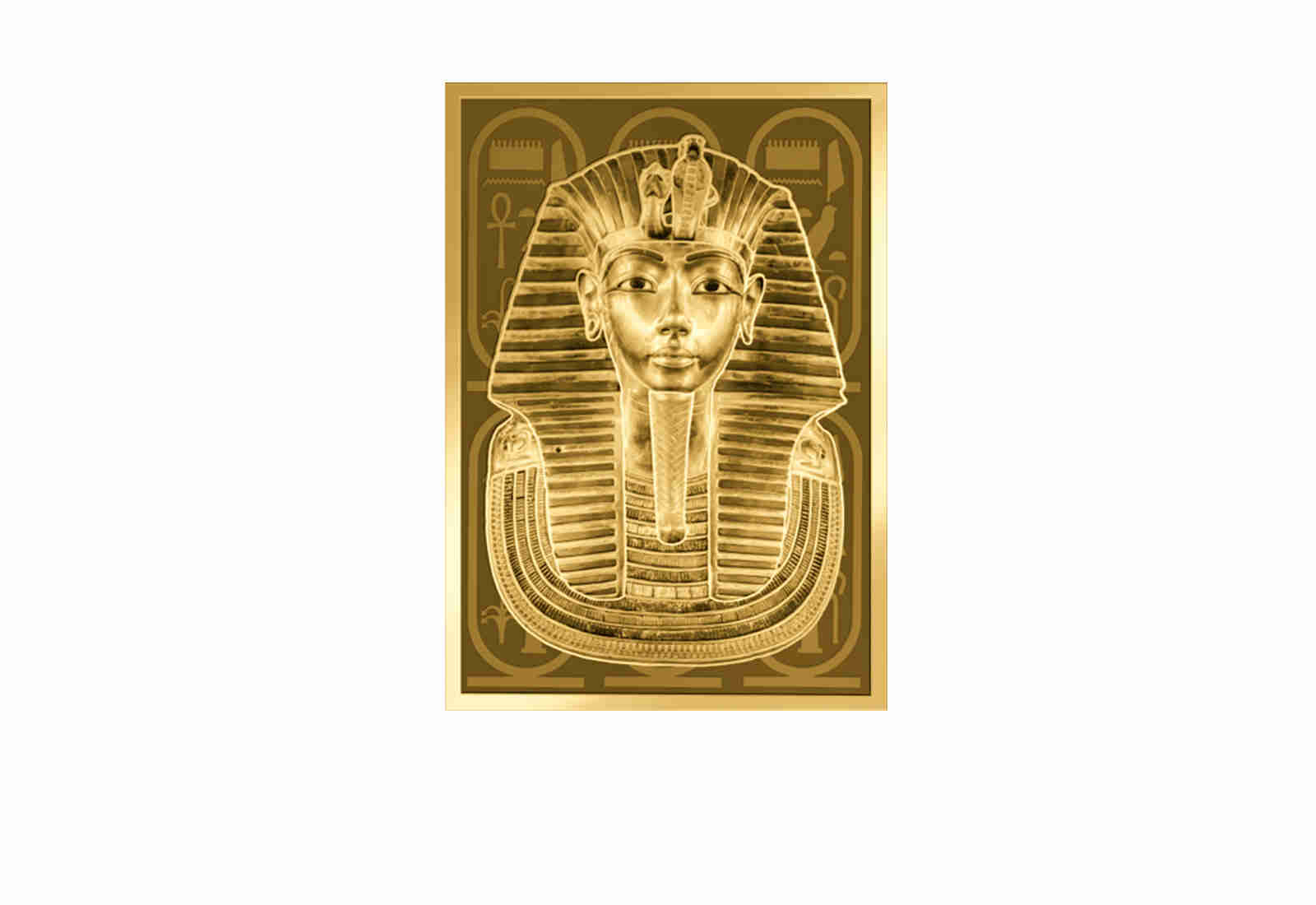 Goldcard Motiv "Tutanchamun" mit 999/1000 Goldausgabe
