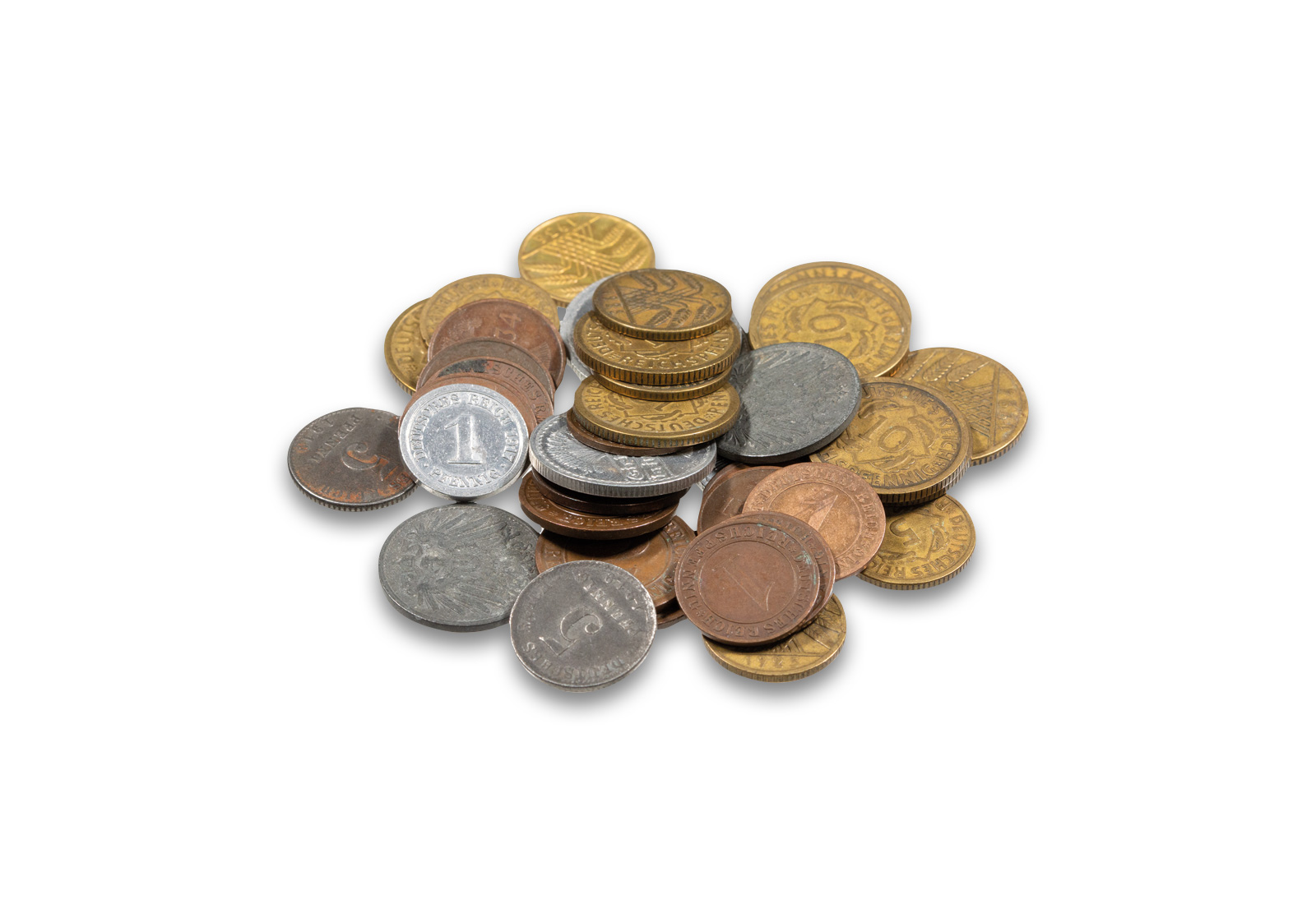 100 Gramm Lot 1918-1933 Weimarer Reich