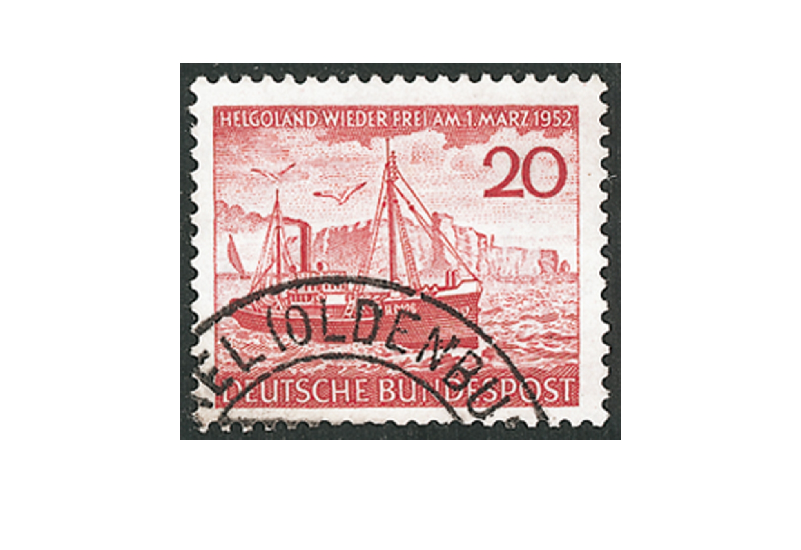 Briefmarke BRD Helgoland 1952 Michel-Nr. 152 gestempelt