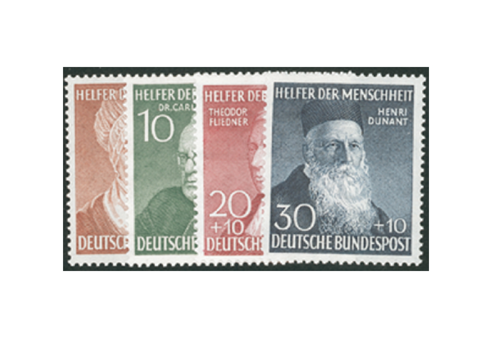 Briefmarken BRD Wohlfahrt 1952 Michel-Nr. 156-159 postfrisch