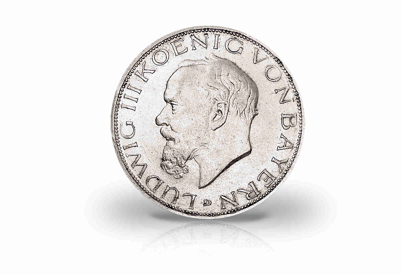 3 Mark 1914 Deutsches Kaiserreich Bayern König Ludwig III. Jaeger-Nr. 52