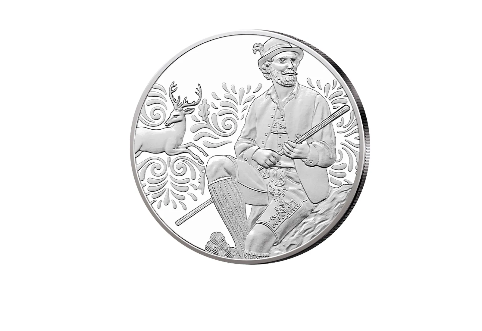 10 Euro Silbermünze 2025 Österreich Aufbrezeln - Leder hgh