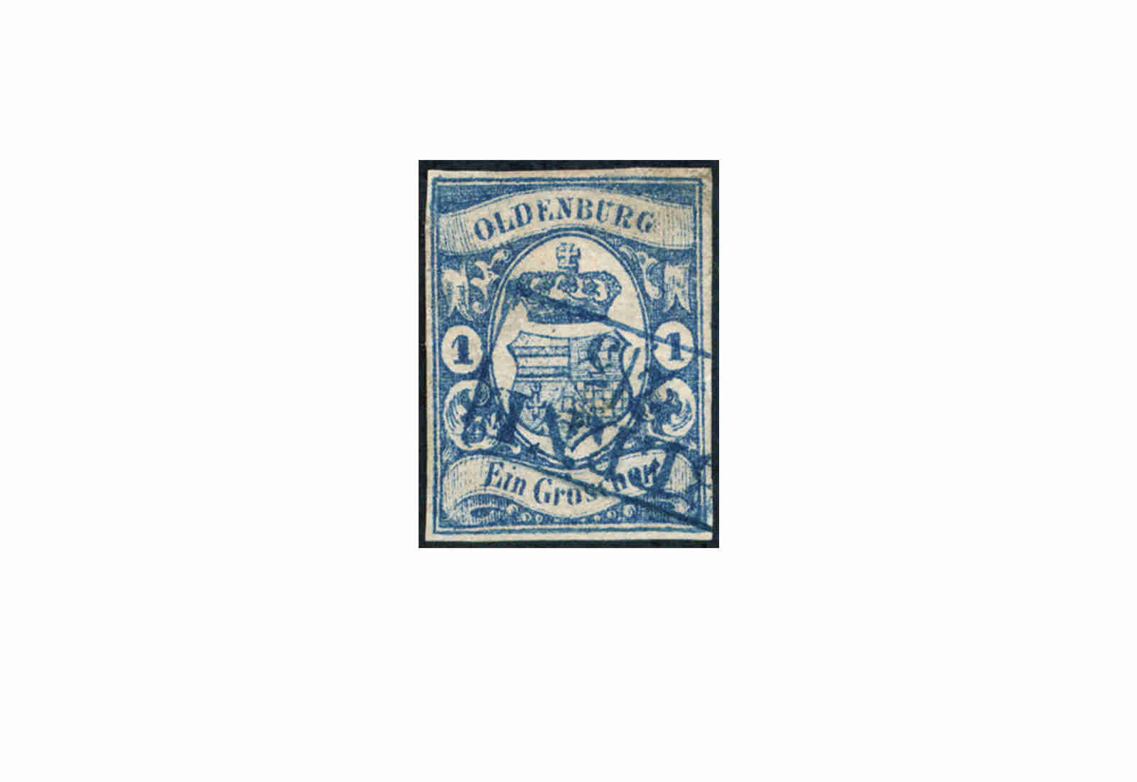 Briefmarke Altdeutschland Oldenburg Freimarke Michel-Nr. 12 gestempelt
