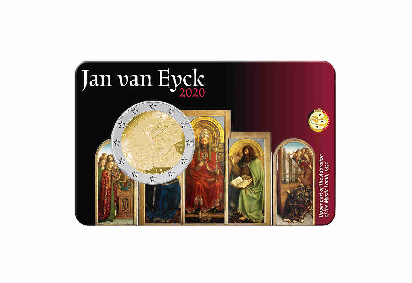 2 Euro 2020 Belgien Jan van Eyck st in Coincard