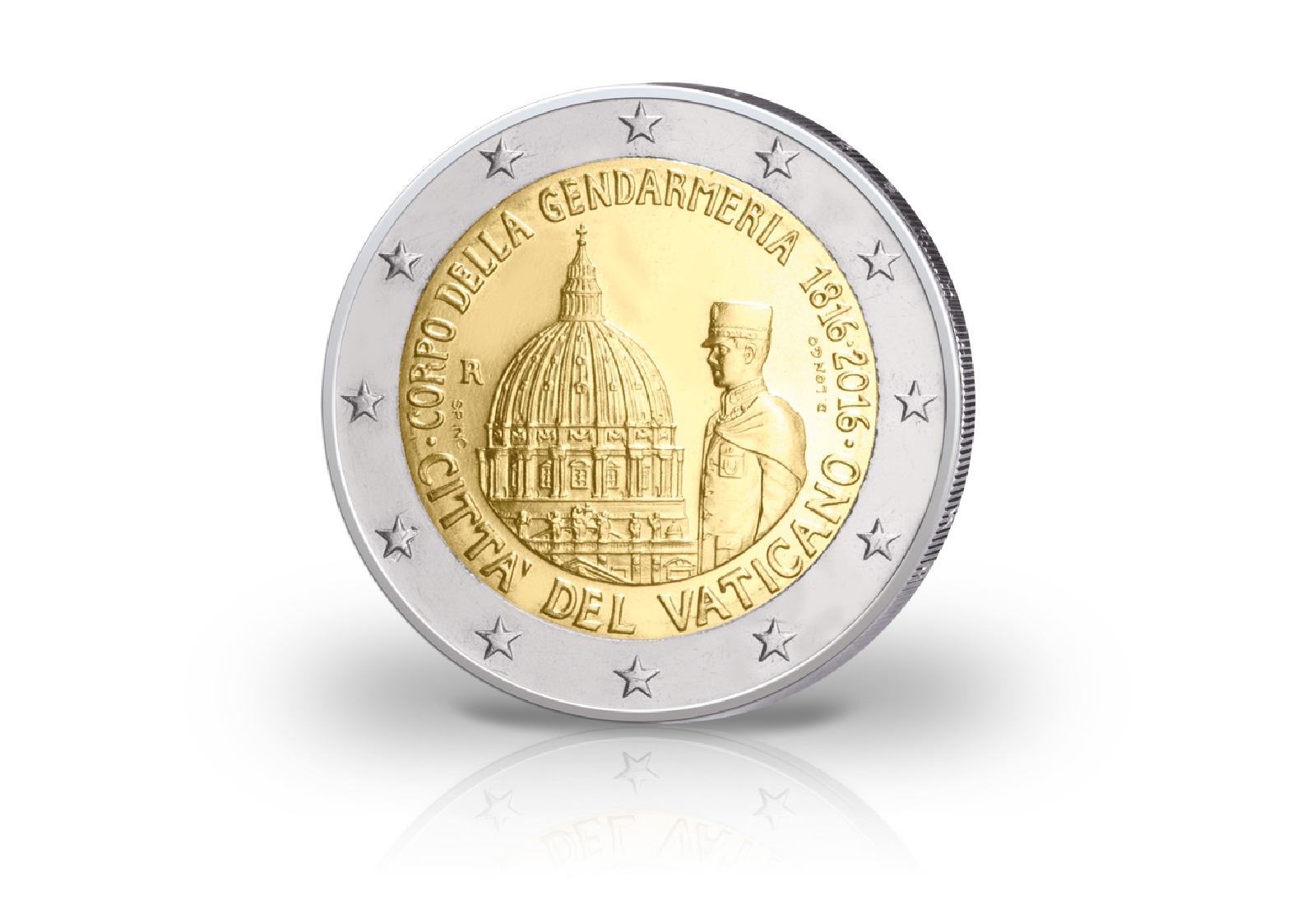 2 Euro 2016 Vatikan 200 Jahre Gendarmerie st im Blister