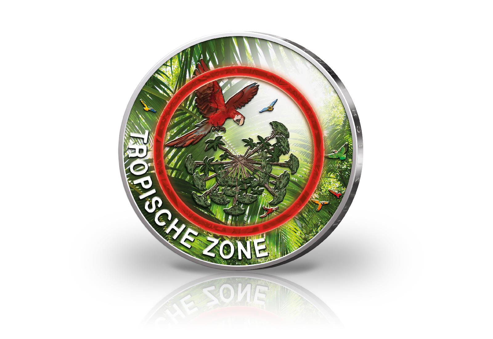 5 Euro 2017 Deutschland Tropische Zone mit Farbmotiv