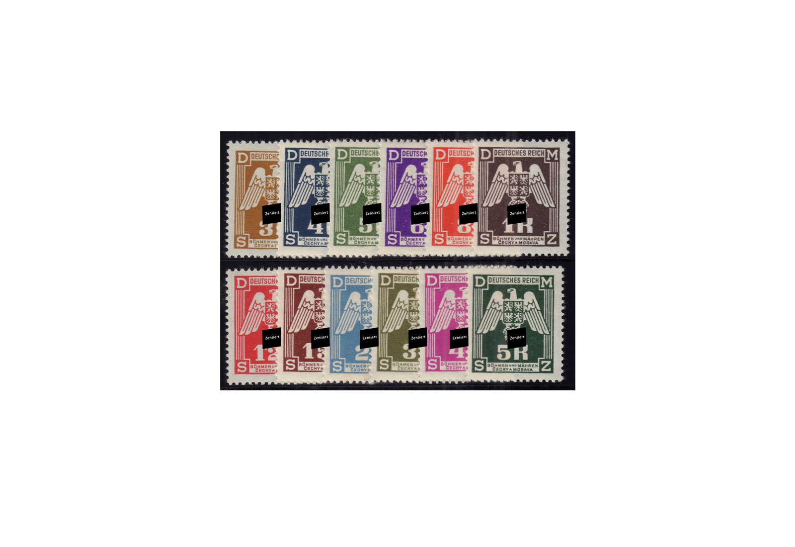 Böhmen und Mähren Dienstmarken Michel Nr. D 13 bis D 24 postfrisch