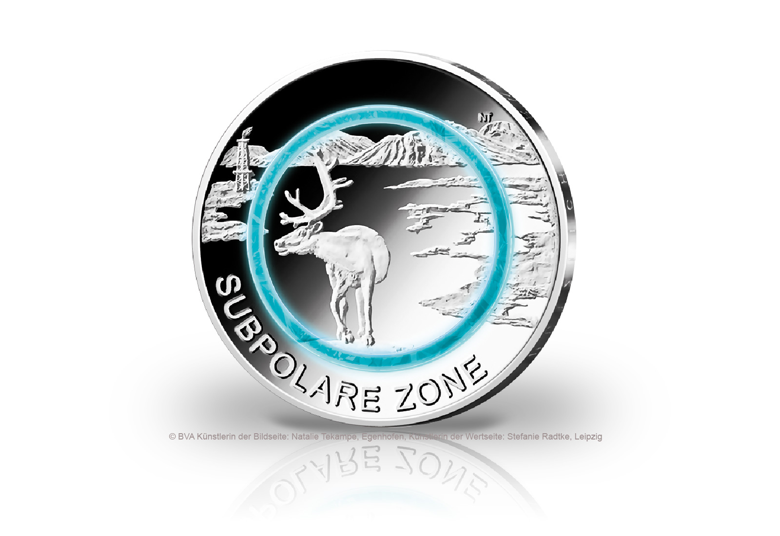 5 Euro 2020 Deutschland Subpolare Zone mit Polymerring st Prägestätte unserer Wahl