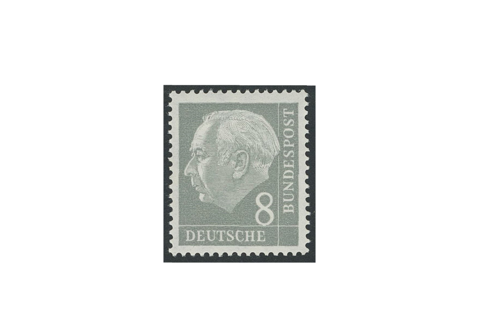 Briefmarke BRD Heuss liegendes Wasserzeichen 1954 Michel-Nr. 182 Y II postfrisch