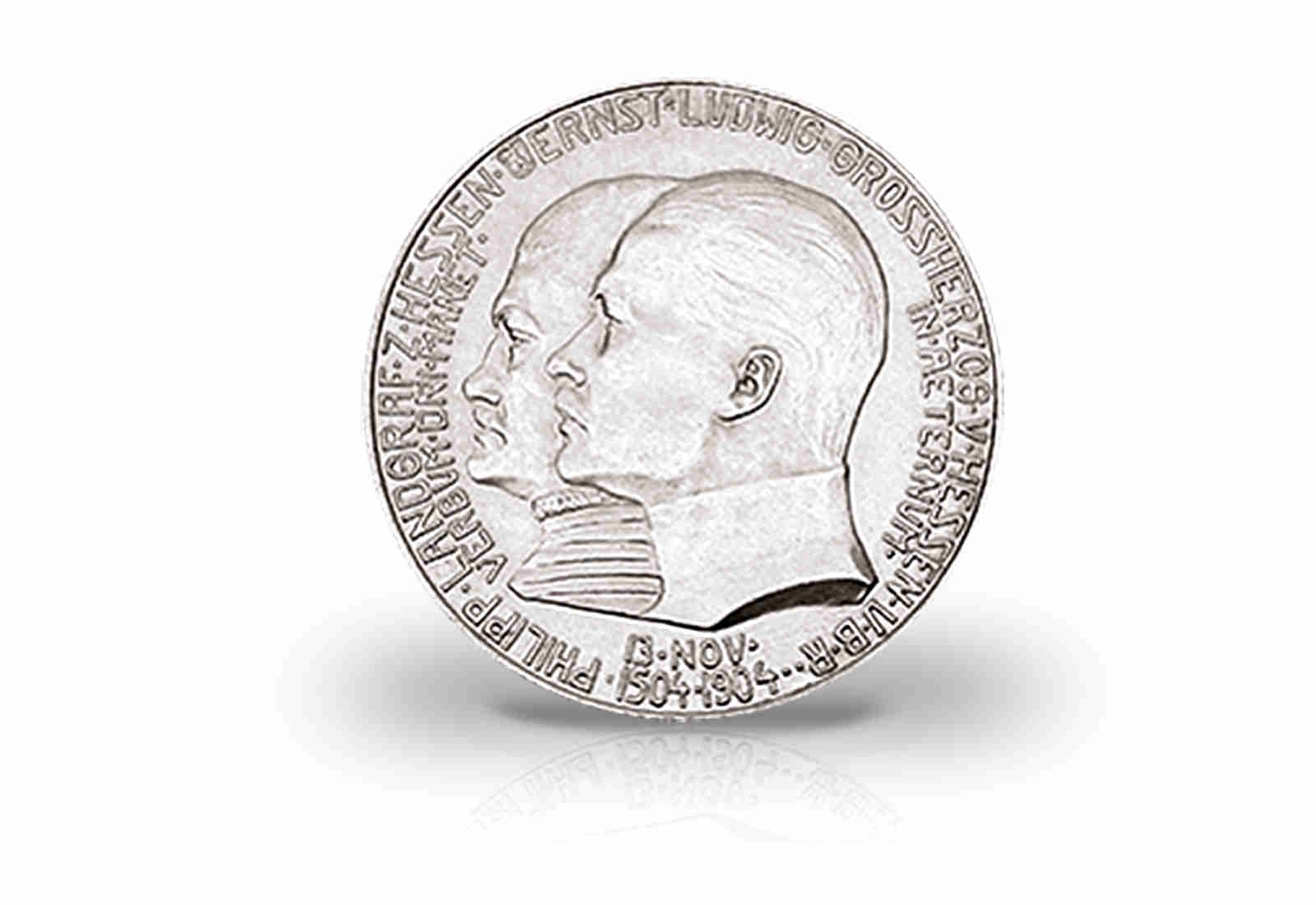 2 Mark 1904 Deutsches Kaiserreich Hessen Philipp der Großmütige Jaeger-Nr. 74