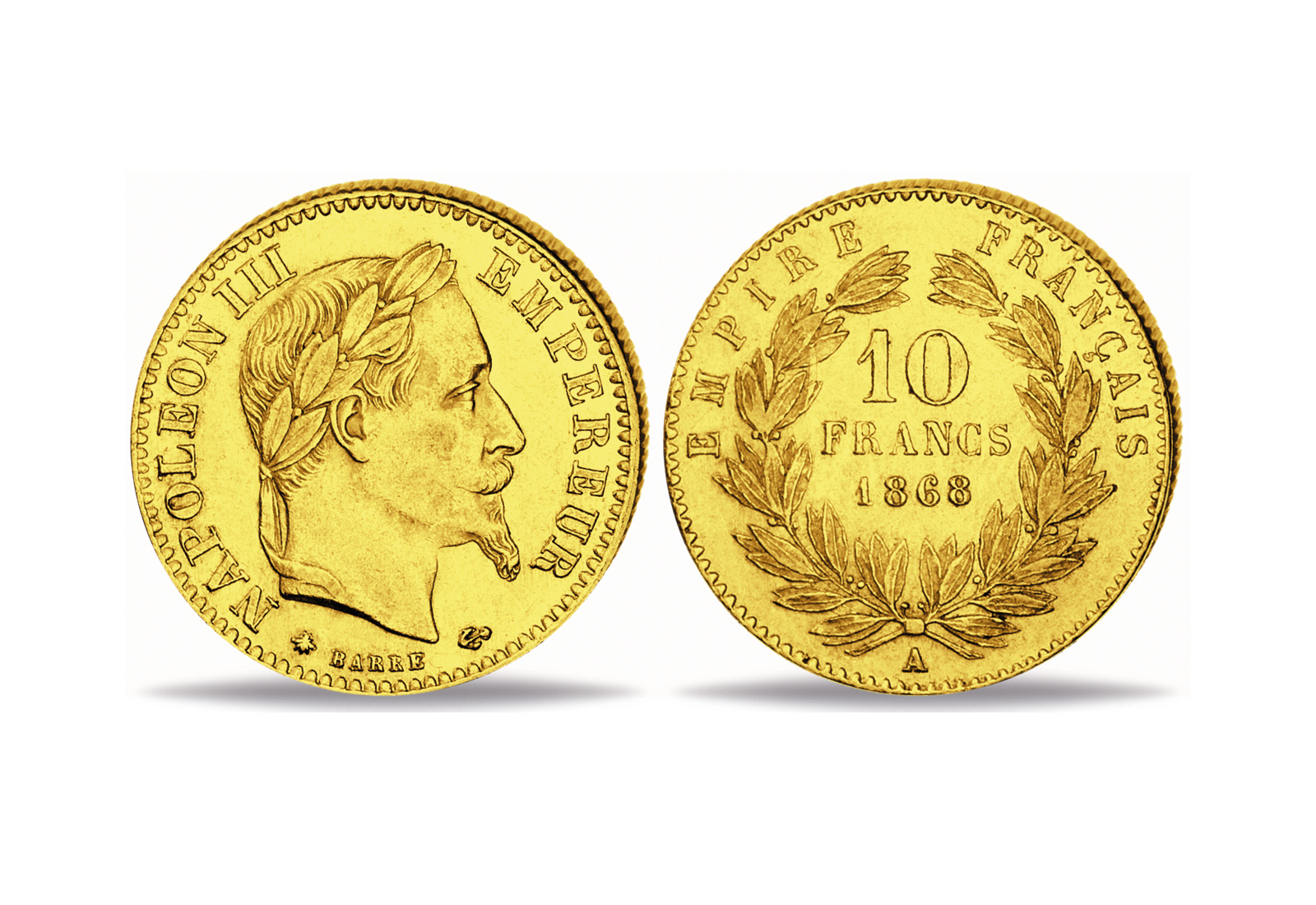 Goldmünzen Berühmtesten Kaiser Europas Napoleon III. Franz Joseph I. Wilhelm I. im 3er Set