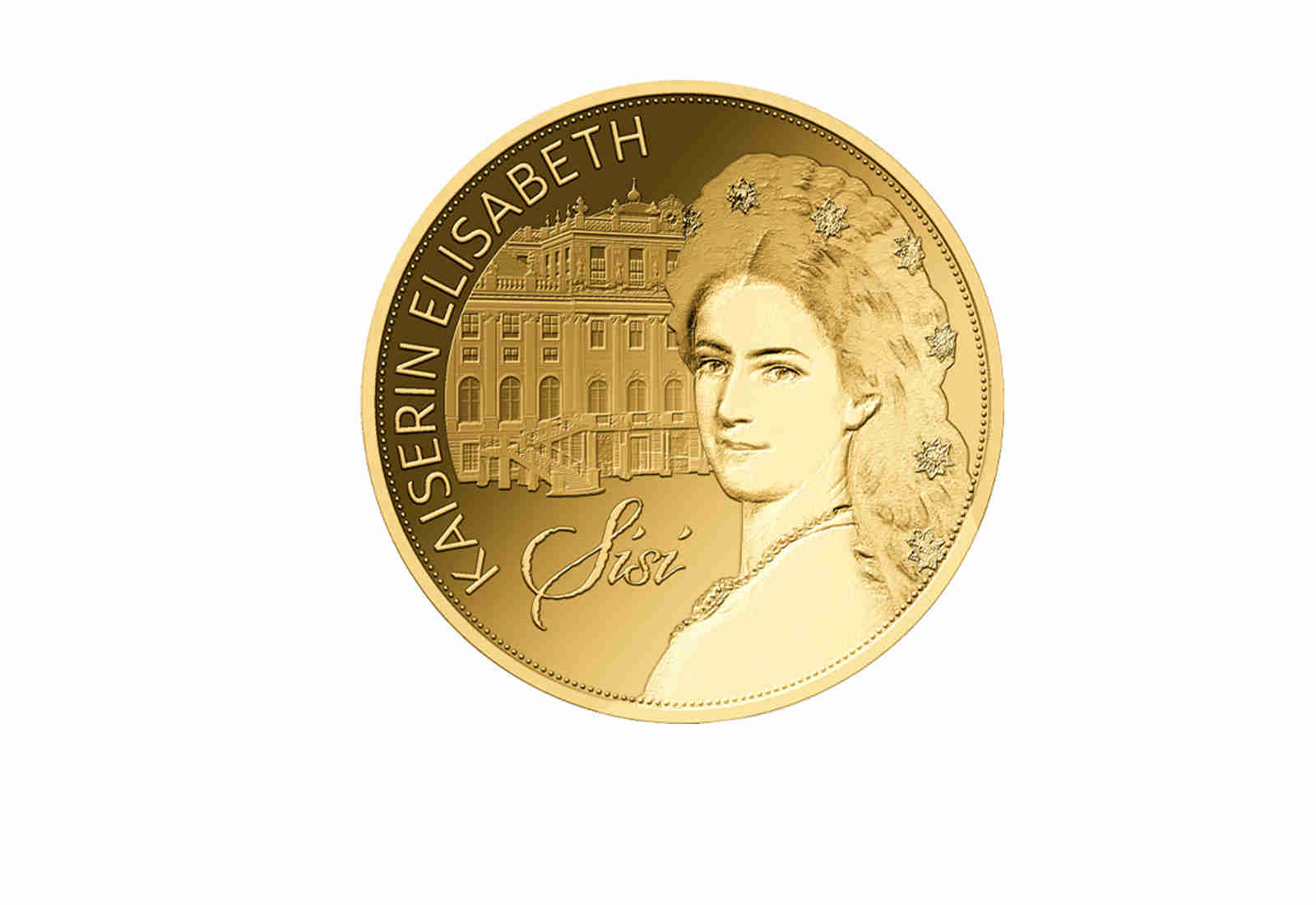 Goldmünze Motiv "Kaiserin Elisabeth - Sisi" Coincard 999/1000 Gold Geschenk