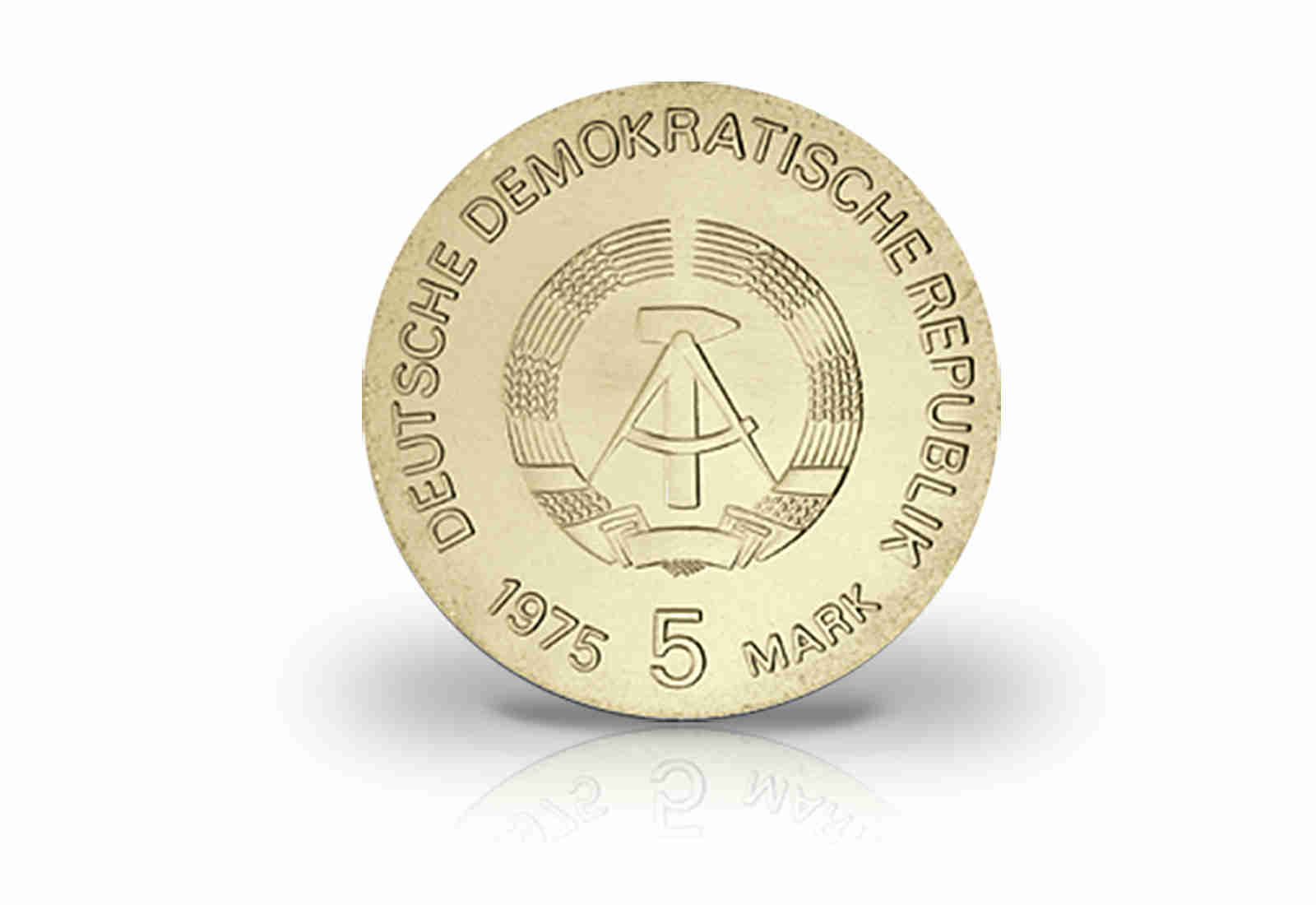 5 Mark Gedenkmünze 1975 DDR Internationales Jahr der Frau Jaeger-Nr. 1558