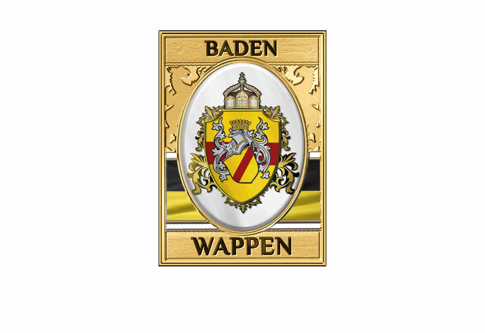 Goldmünze 999/1000 Gold Wappen Baden