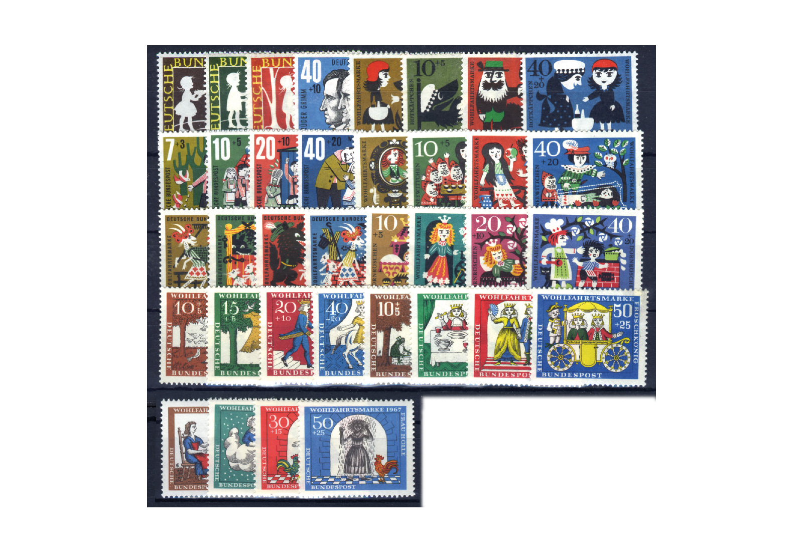 Briefmarken BRD Grimms Märchen Michel-Nr. I-IX postfrisch
