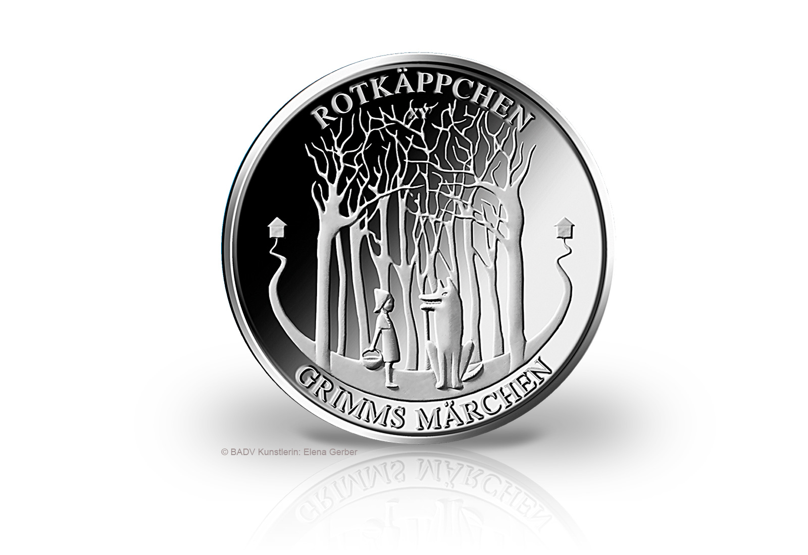 20 Euro Silbermünze 2016 Deutschland Grimms Märchen - Rotkäppchen st