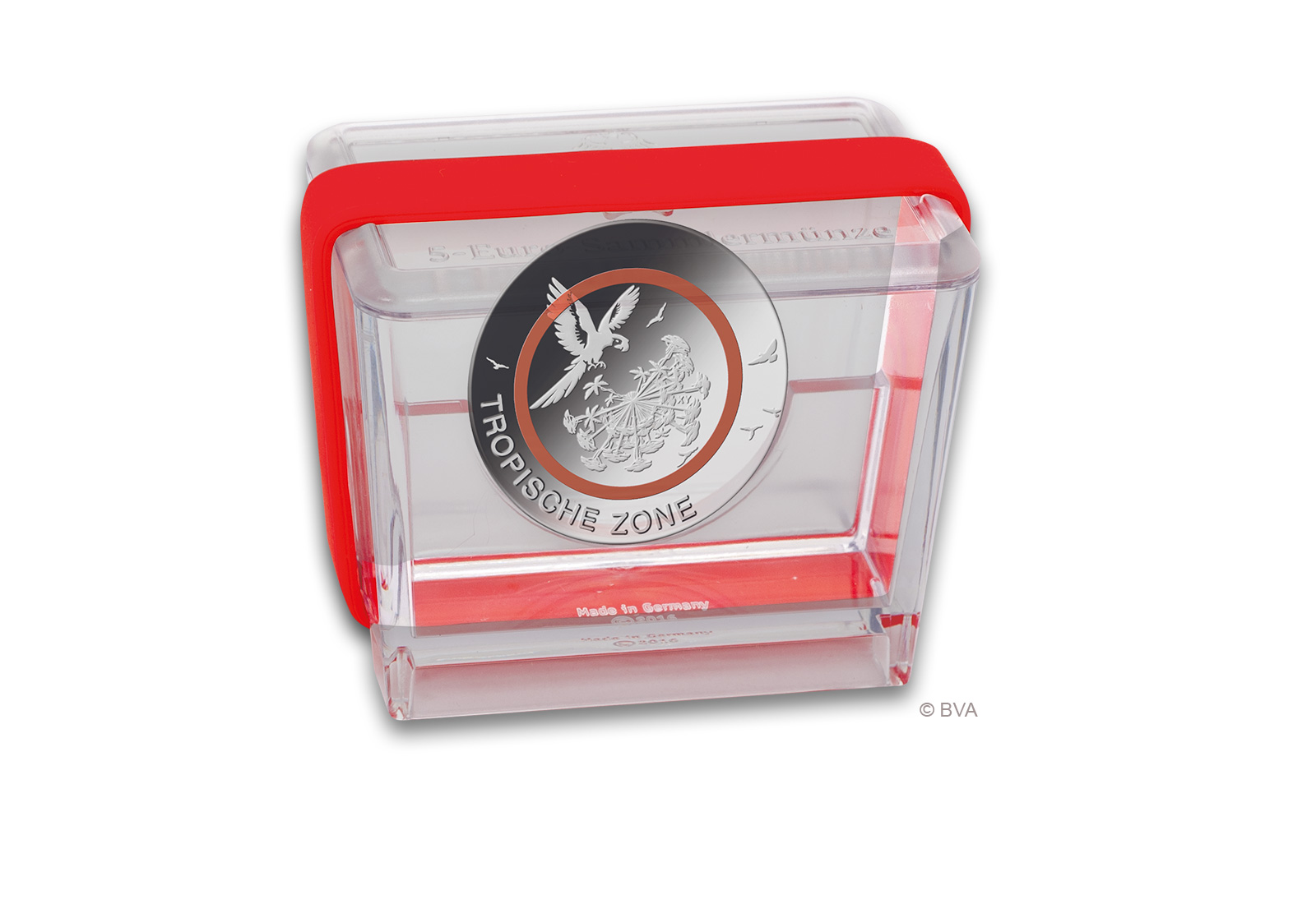 Originale Präsentationsbox für 5 Euro BRD "Tropische Zone"