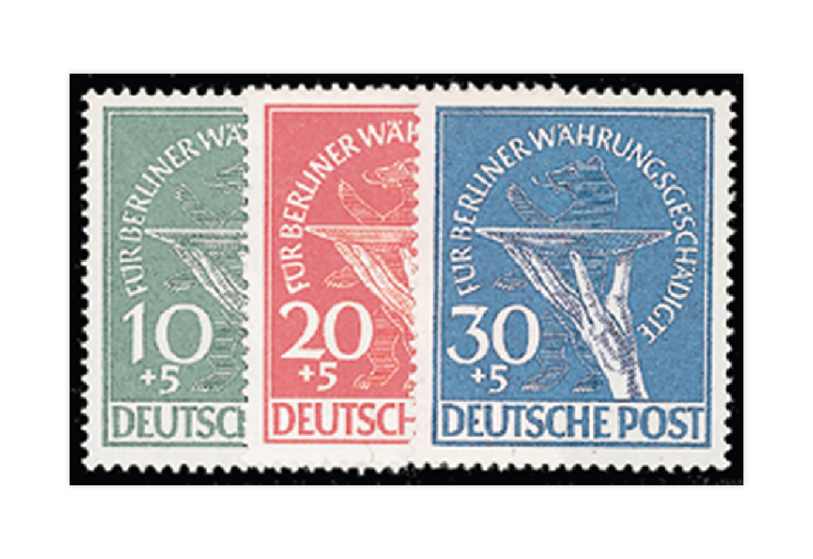 Berlin Frühausgaben Mi.Nr. 68/70 postfrisch