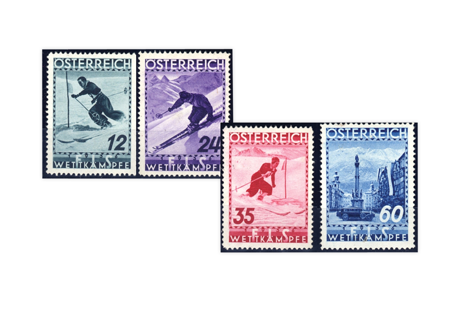 1. Republik Österreich Mi.Nr. 623/626 gestempelt