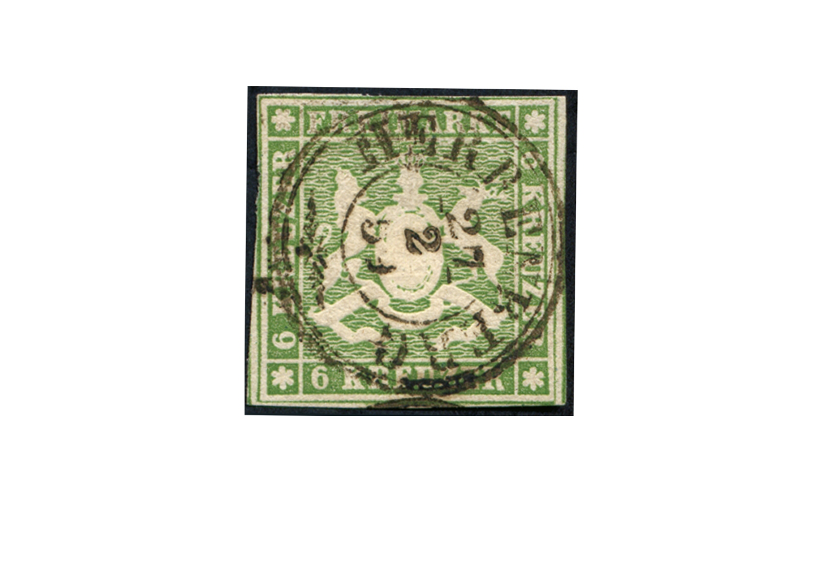 Briefmarke Altdeutschland Württemberg Freimarke 1857 Michel-Nr. 8 gestempelt
