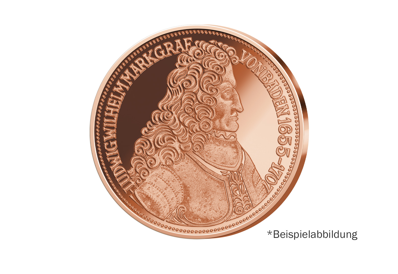 Neuprägung 1 oz 999/1000 Kupfer Die Ersten Fünf Markgraf von Baden J. 390