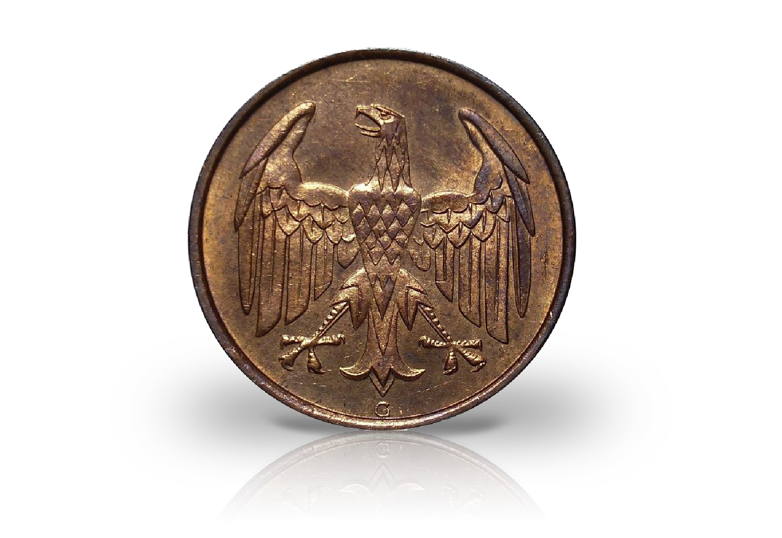 4 Pfennig 1932 Weimarer Republik Brüningtaler Prägestätte G Jaeger-Nr. 315