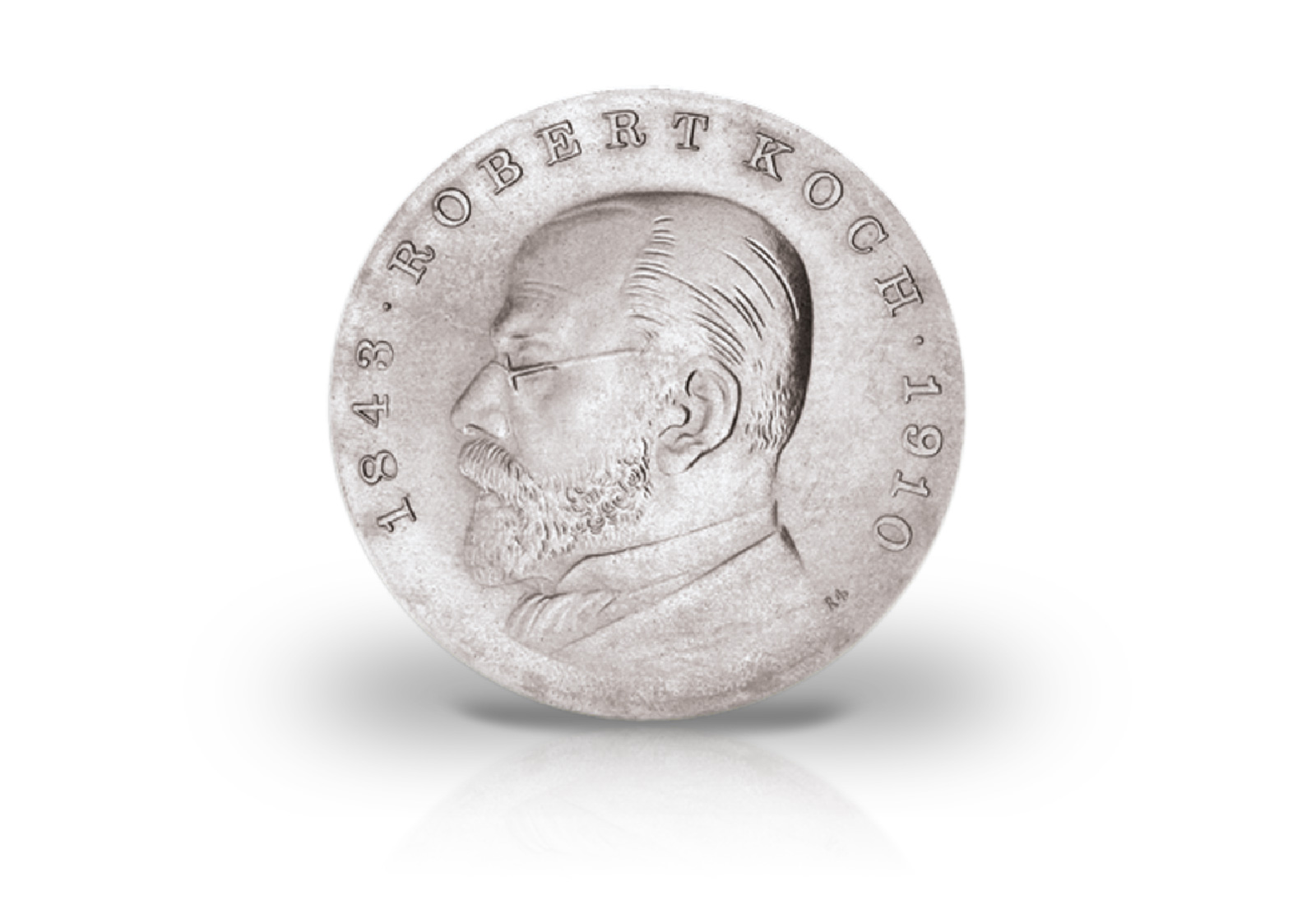 5 Mark Gedenkmünze 1968 DDR Robert Koch Jaeger-Nr. 1522