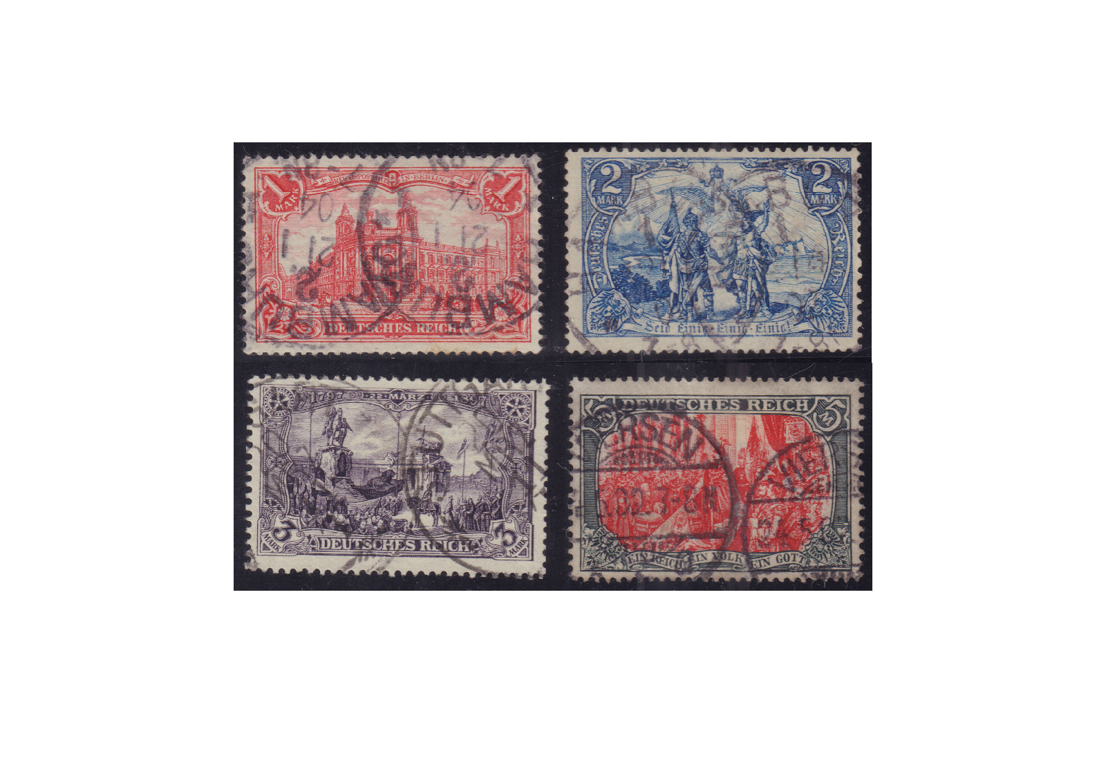 Briefmarken Deutsches Reich Michel-Nr. 78/81 gestempelt