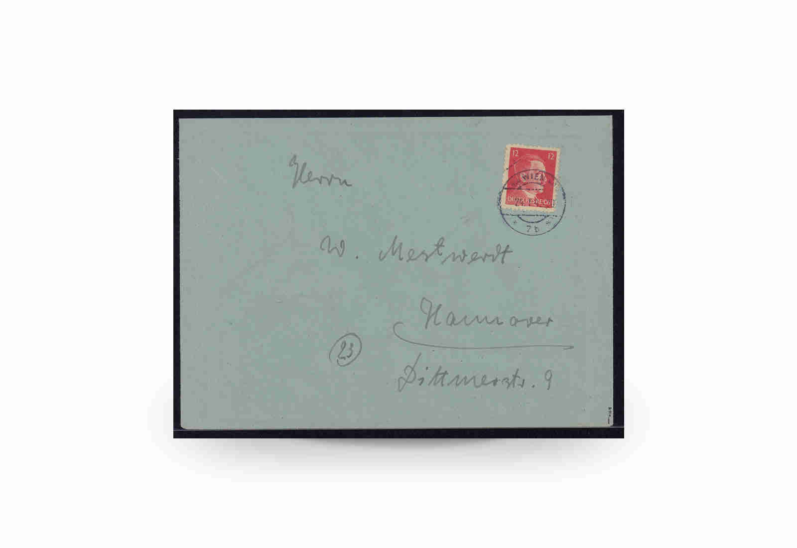 Briefmarke Deutsches Reich 1944/45 Michel-Nr. 16 gestempelt Fotoattest