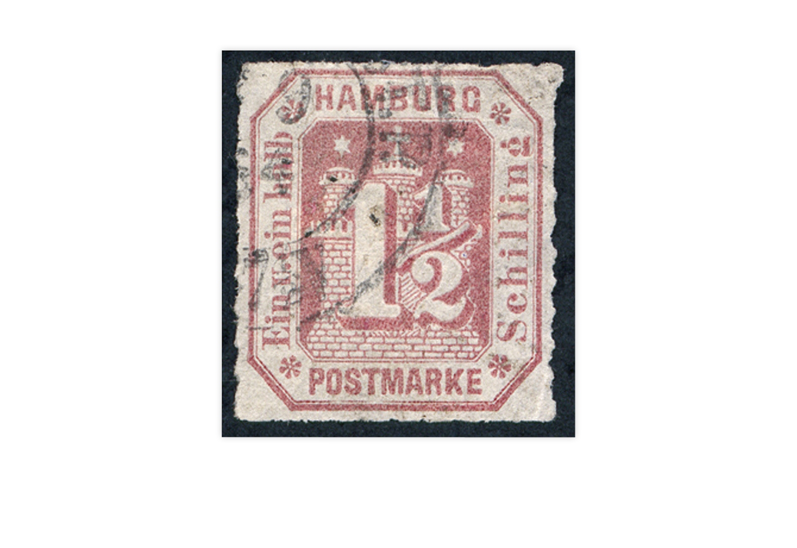 Briefmarke Altdeutschland Hamburg Freimarke 1866 Michel-Nr. 21 gestempelt