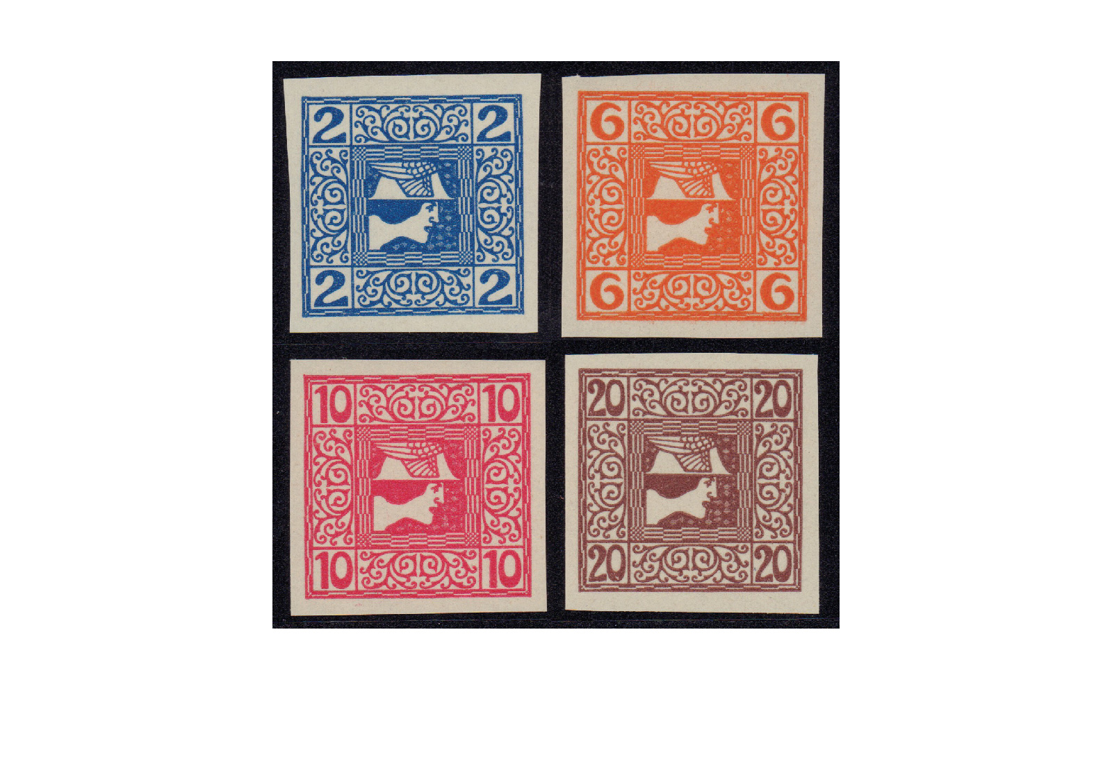 Briefmarken Österreich Kaiserreich Michel-Nr. 157/160 postfrisch