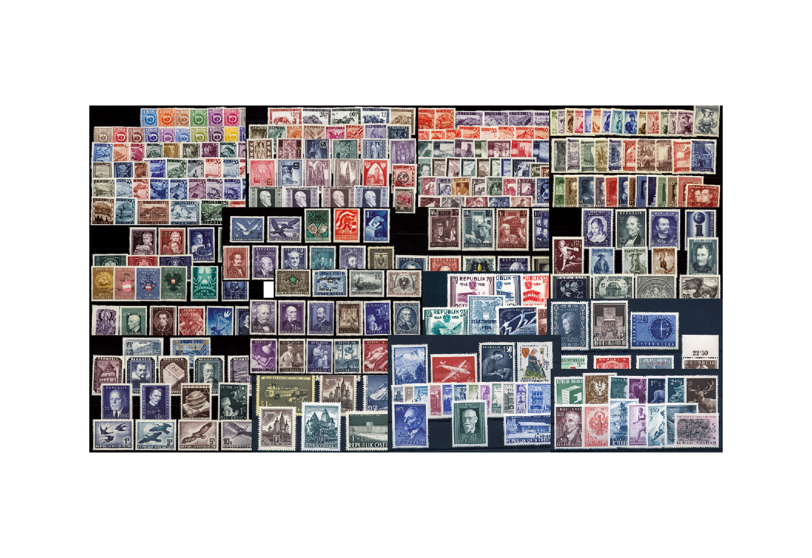 Österreich Jahrgänge 1945-1959 Michel Nr. 721-1072 postfrisch