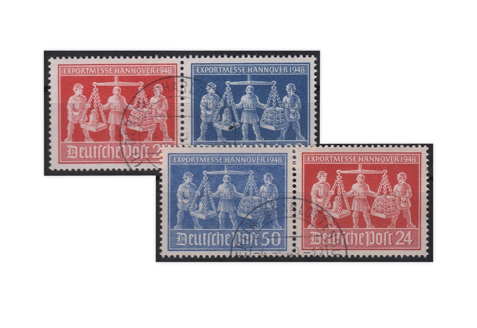 Alliierte Besetzung Exportmesse Hannover Mi.Nr. 969/970 WZd 1+3 postfrisch