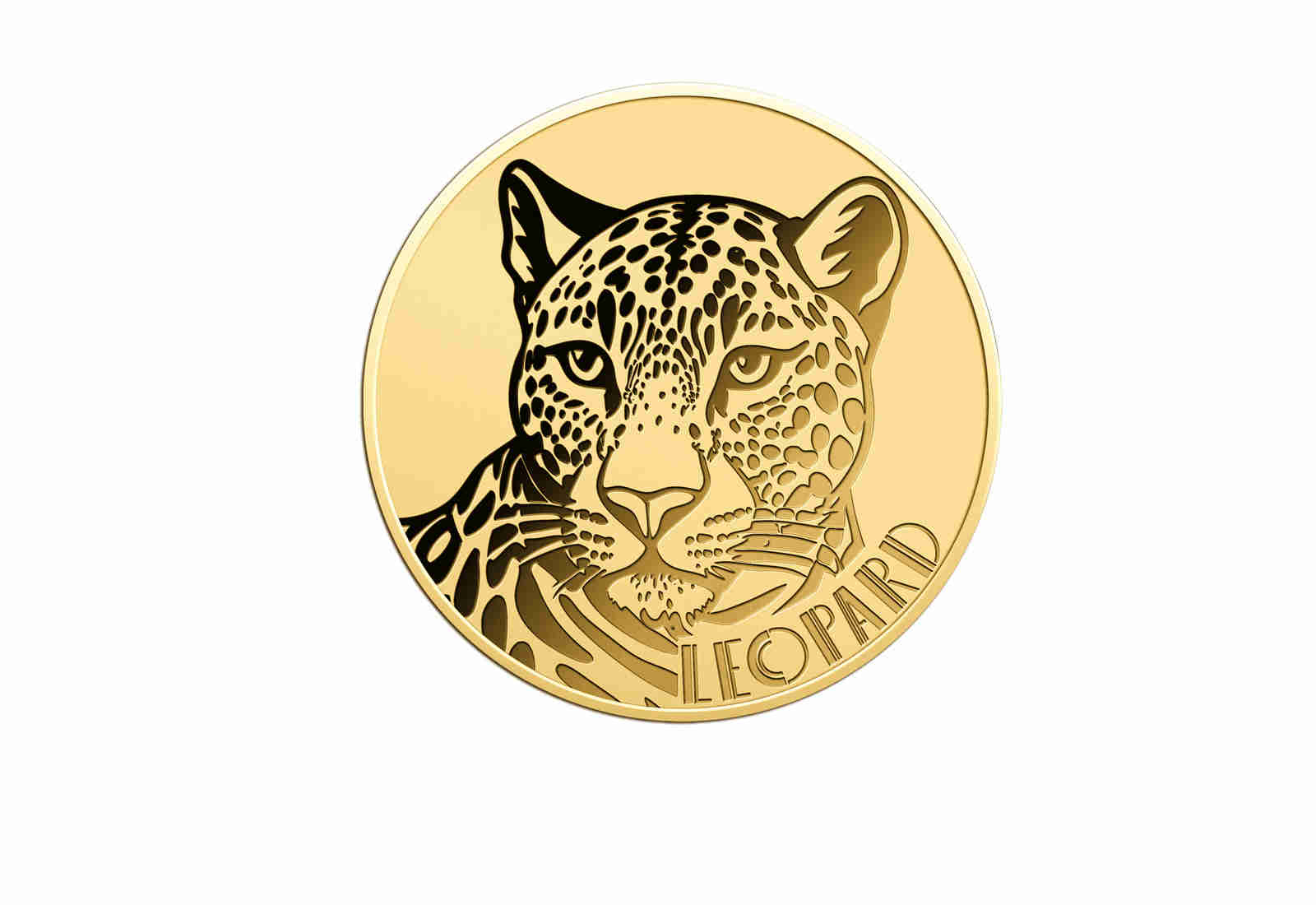 Goldcard Motiv Leopard mit 999/1000 Goldausgabe