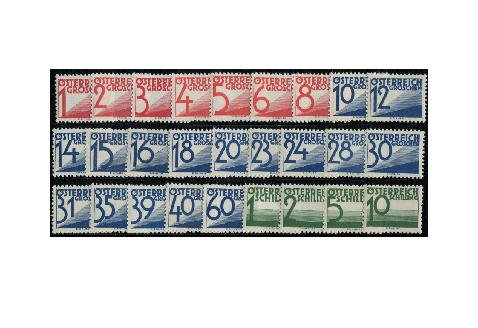Österreich Portomarken Ausgabe 1925 Michel Nr. P 132/58 gestempelt