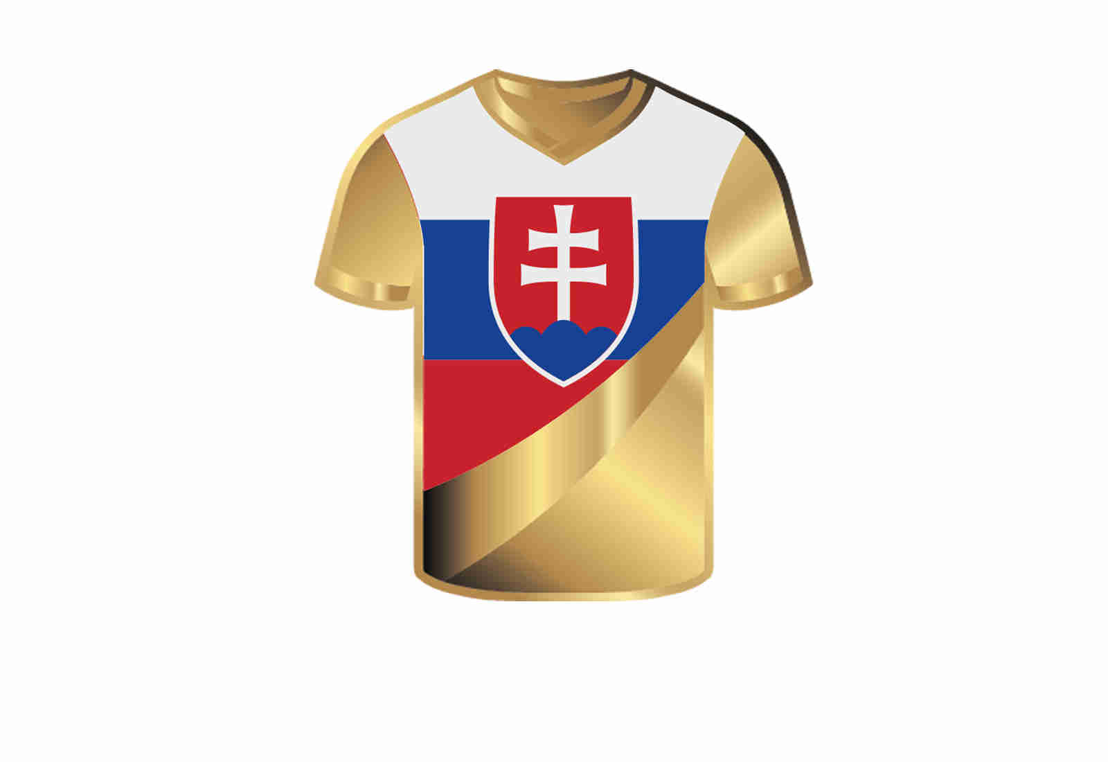 Goldmünze Motiv "Trikot Slowakei" im Geschenketui