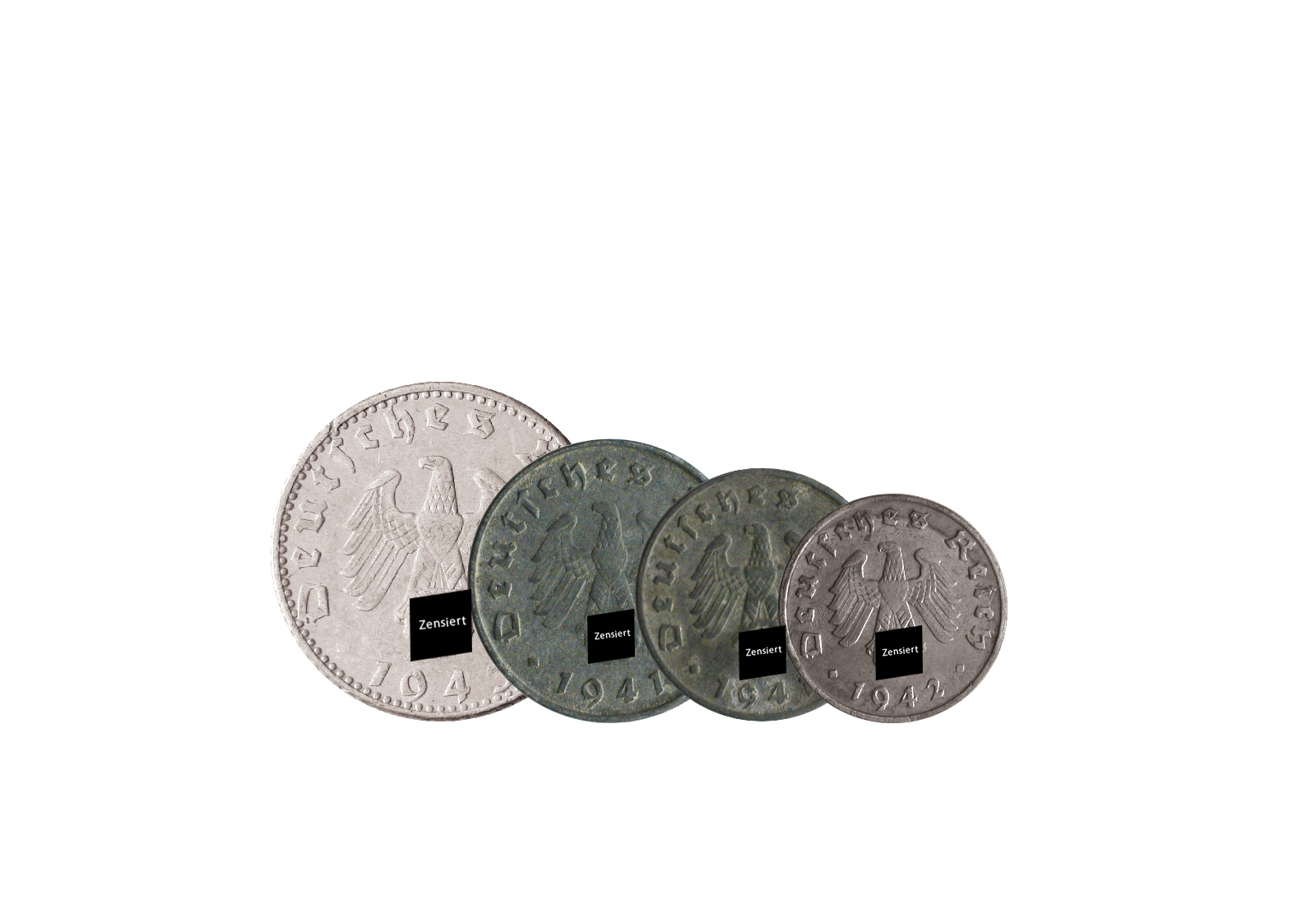 4er Set Drittes Reich Jaeger-Nr. 369-372