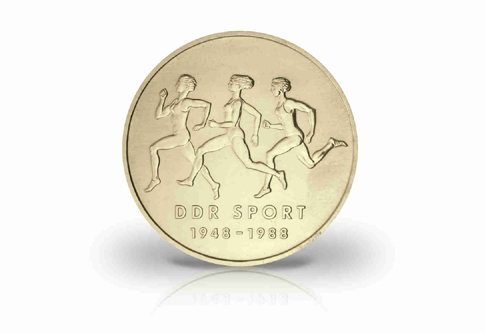 10 Mark Gedenkmünze 1988 DDR Turn Sportbund der DDR Jaeger-Nr. 1623