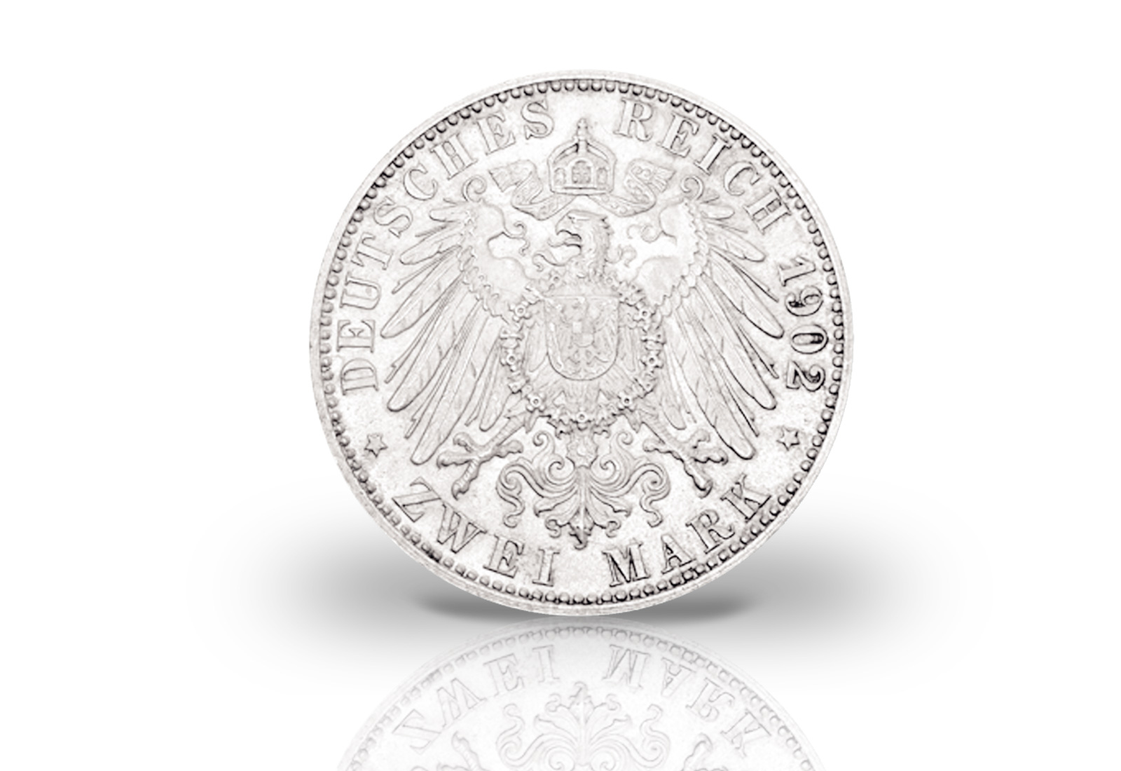 2 Mark 1902 Deutsches Kaiserreich Sachsen-Meiningen Herzog Georg II. Jaeger-Nr. 151b