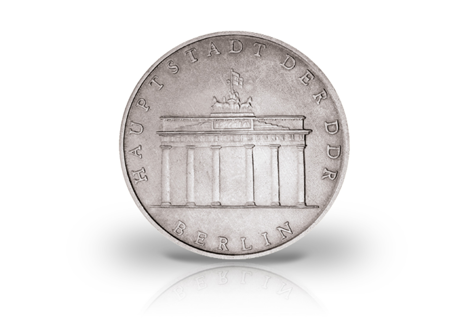 5 Mark Gedenkmünze 1971-1990 DDR Brandenburger Tor Jaeger-Nr. 1536