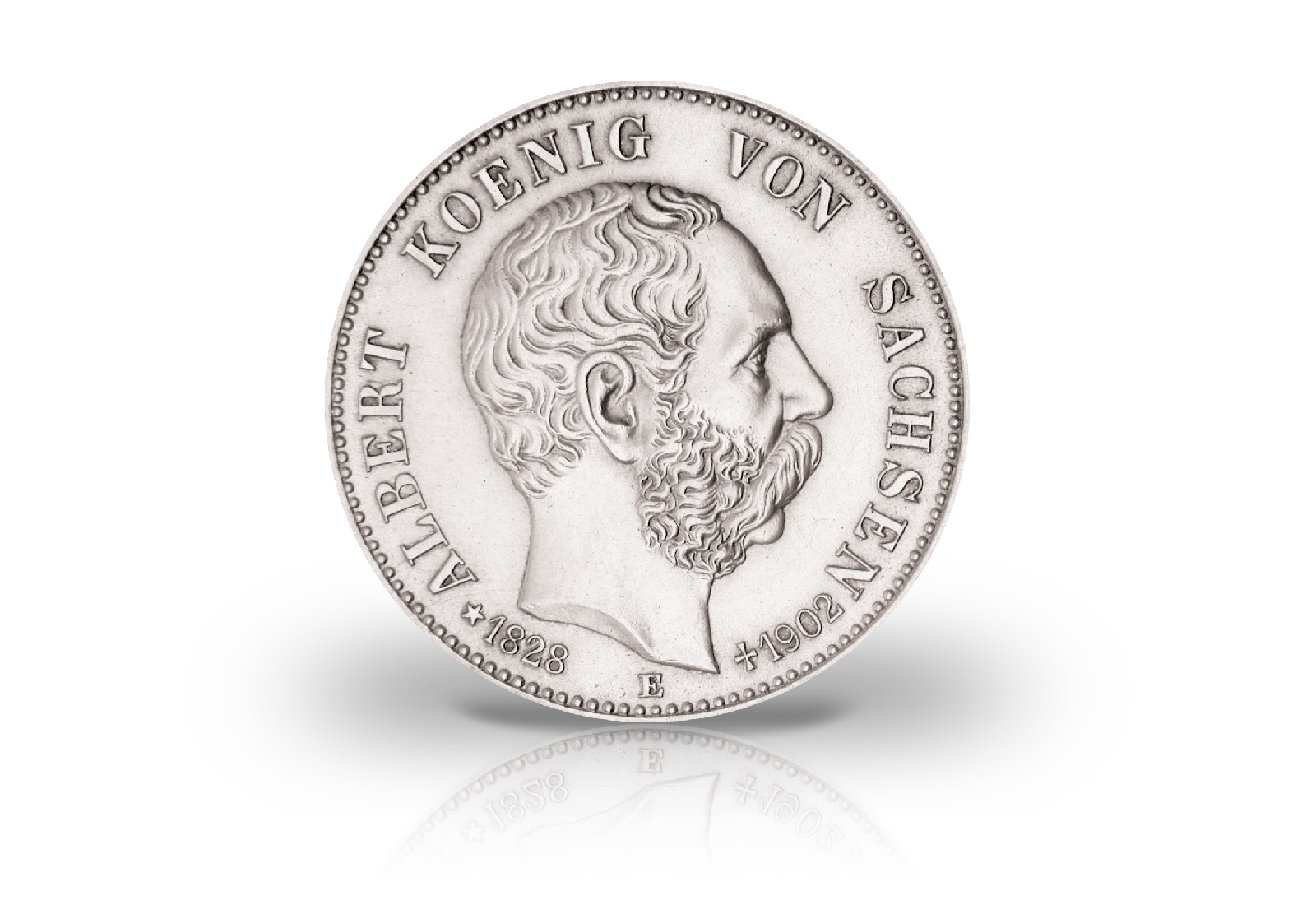 2 Mark 1902 Deutsches Kaiserreich Sachsen König Albert Jaeger-Nr. 127