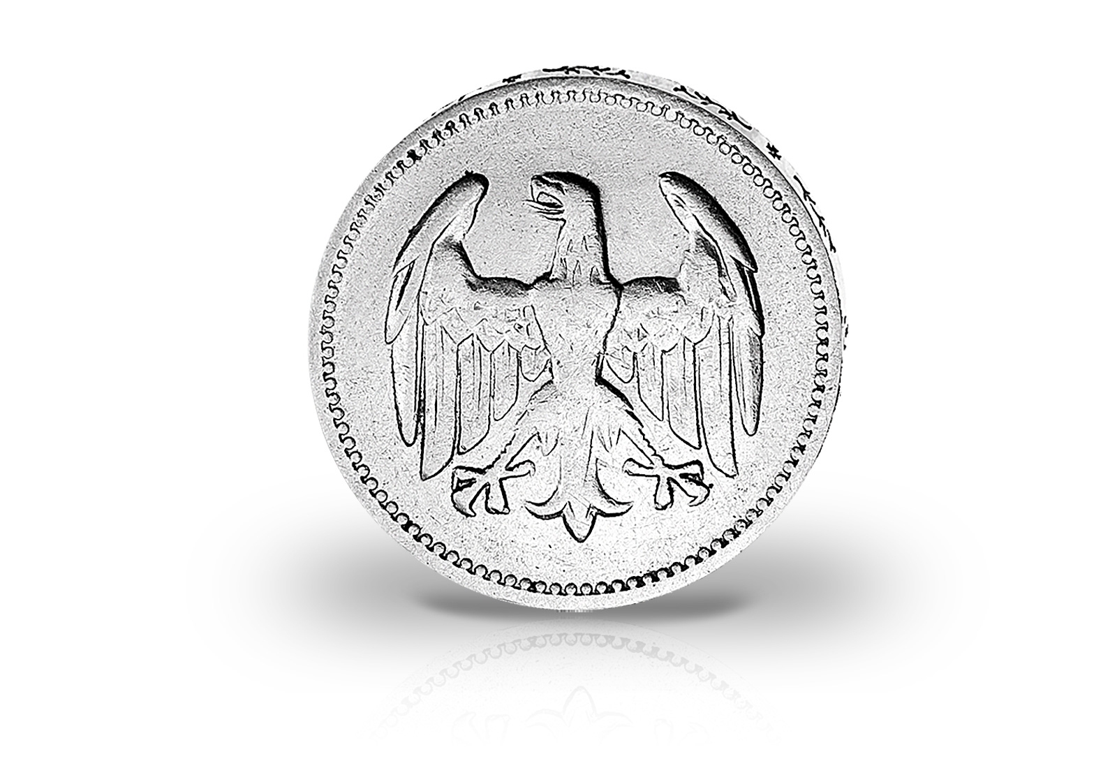 1 Rentenmark Silbermünze 1925 Weimarer Republik Jaeger-Nr. 311