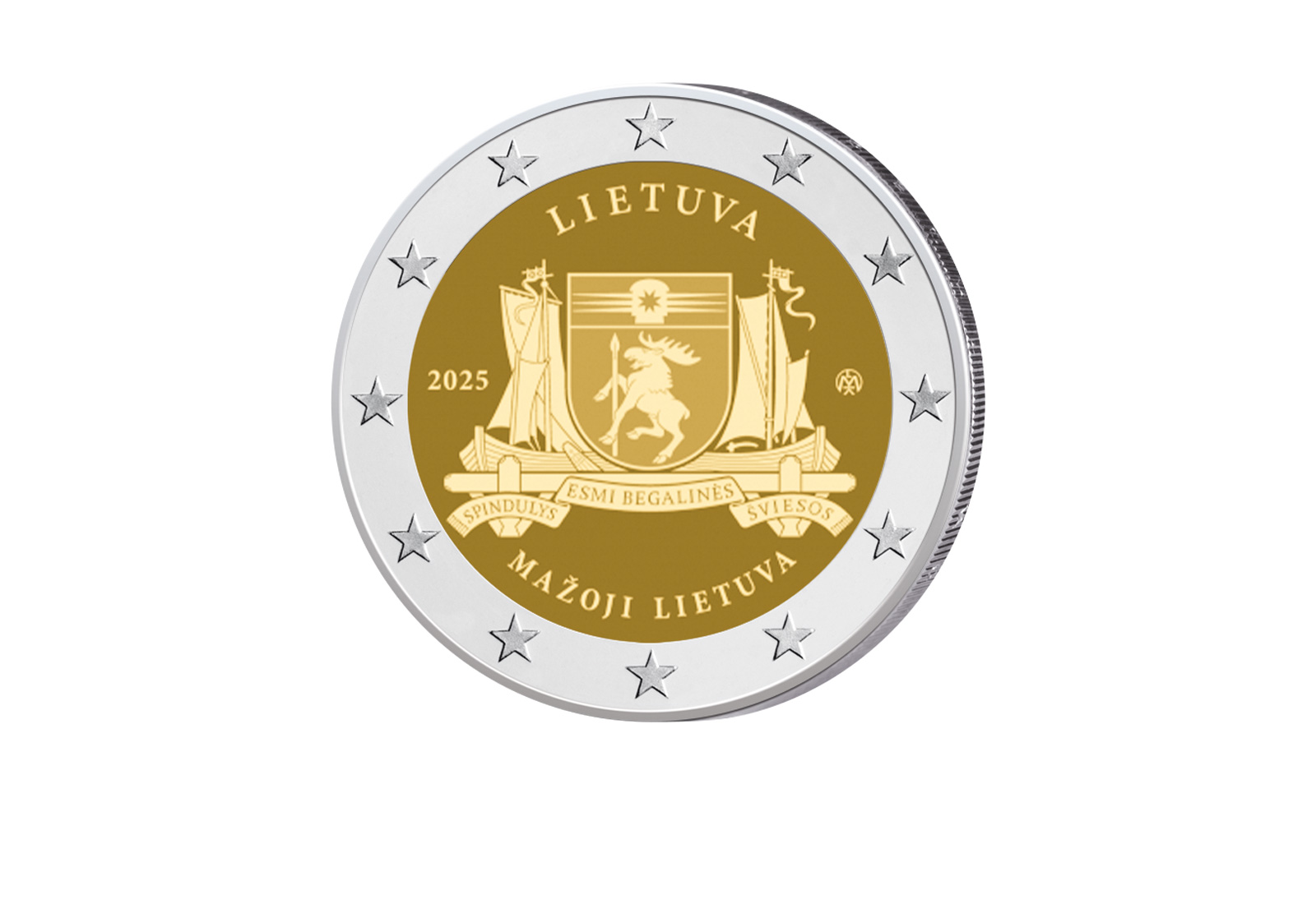2 Euro 2025 Litauen Mazoji Lietuva bfr.
 