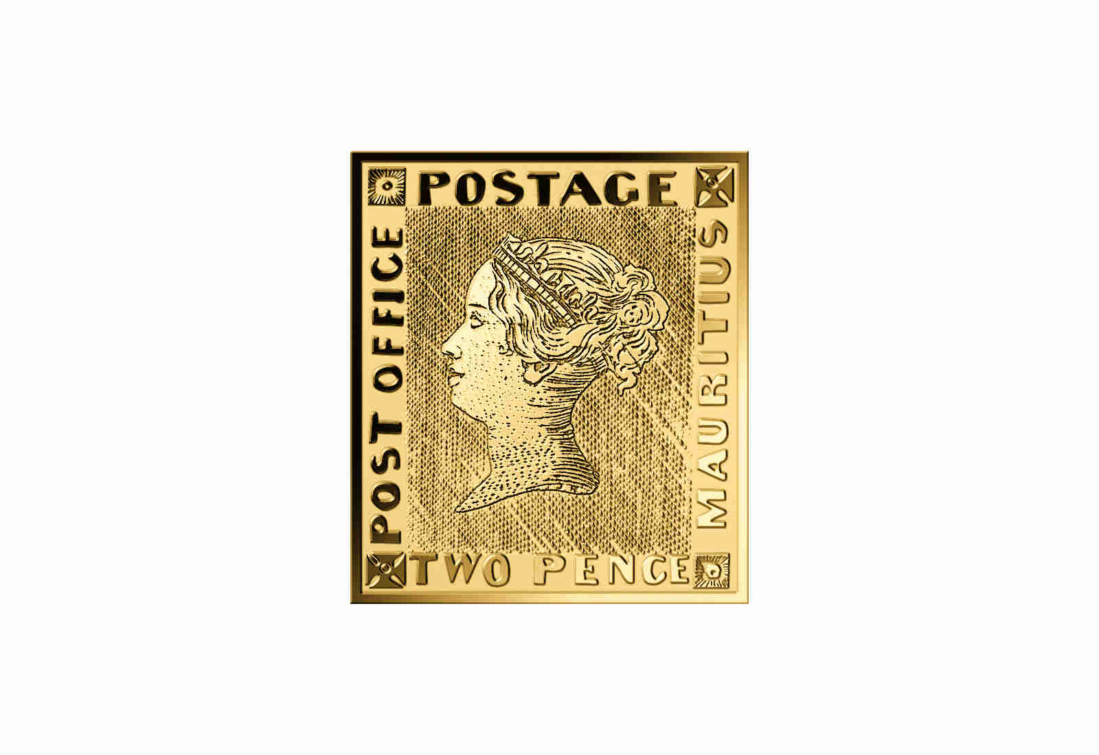 Goldausgabe Motiv Blaue Mauritius 999/1000 Gold Geschenk