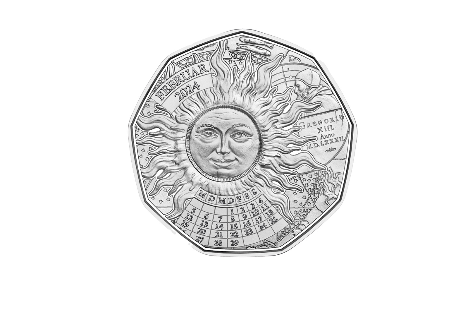 5 Euro Silber Österreich 2024 Schaltjahr hgh