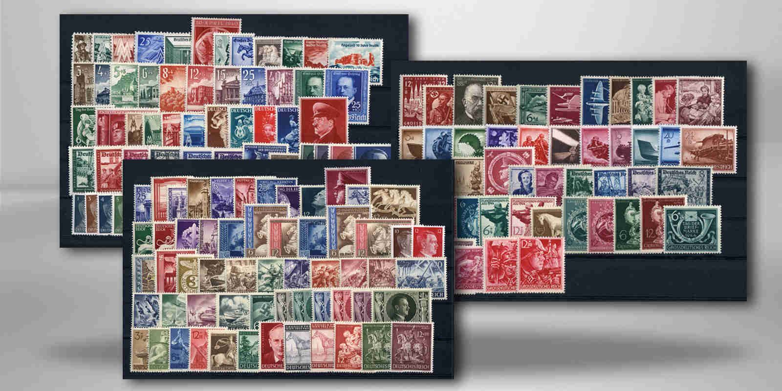 Briefmarken Drittes Reich Zusammenstellung 1940-1945 Michel-Nr. 739-910 postfrisch