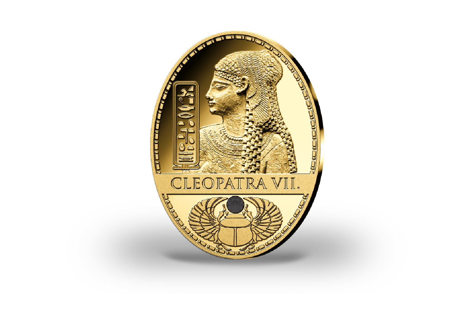 Gigantenprägung Ägypten Kleopatra VII. 24 Karat Goldauflage