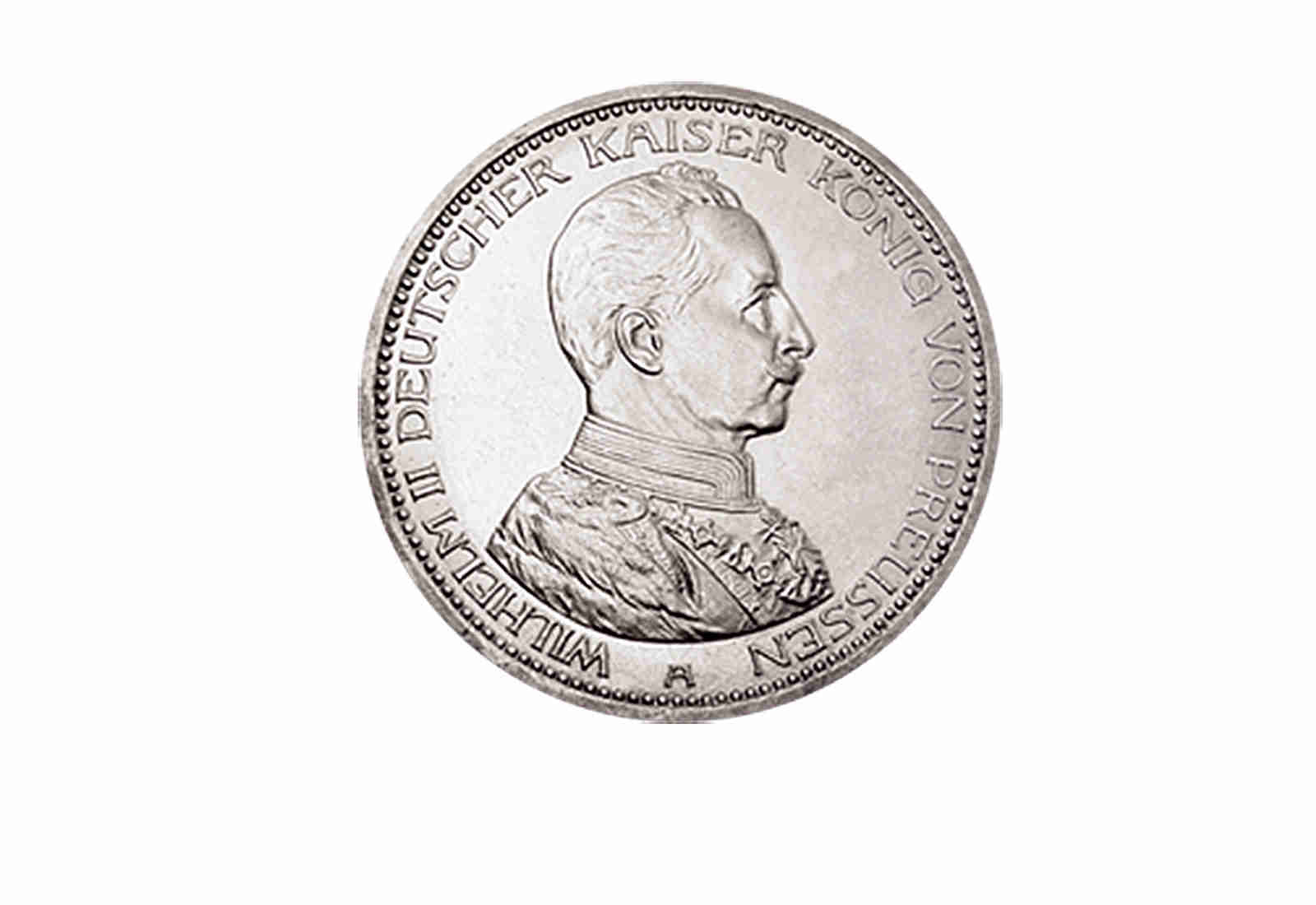 3 Mark 1913 Deutsches Kaiserreich Preußen Regierungsjubiläum Jaeger-Nr. 112 mit Sammler-Service