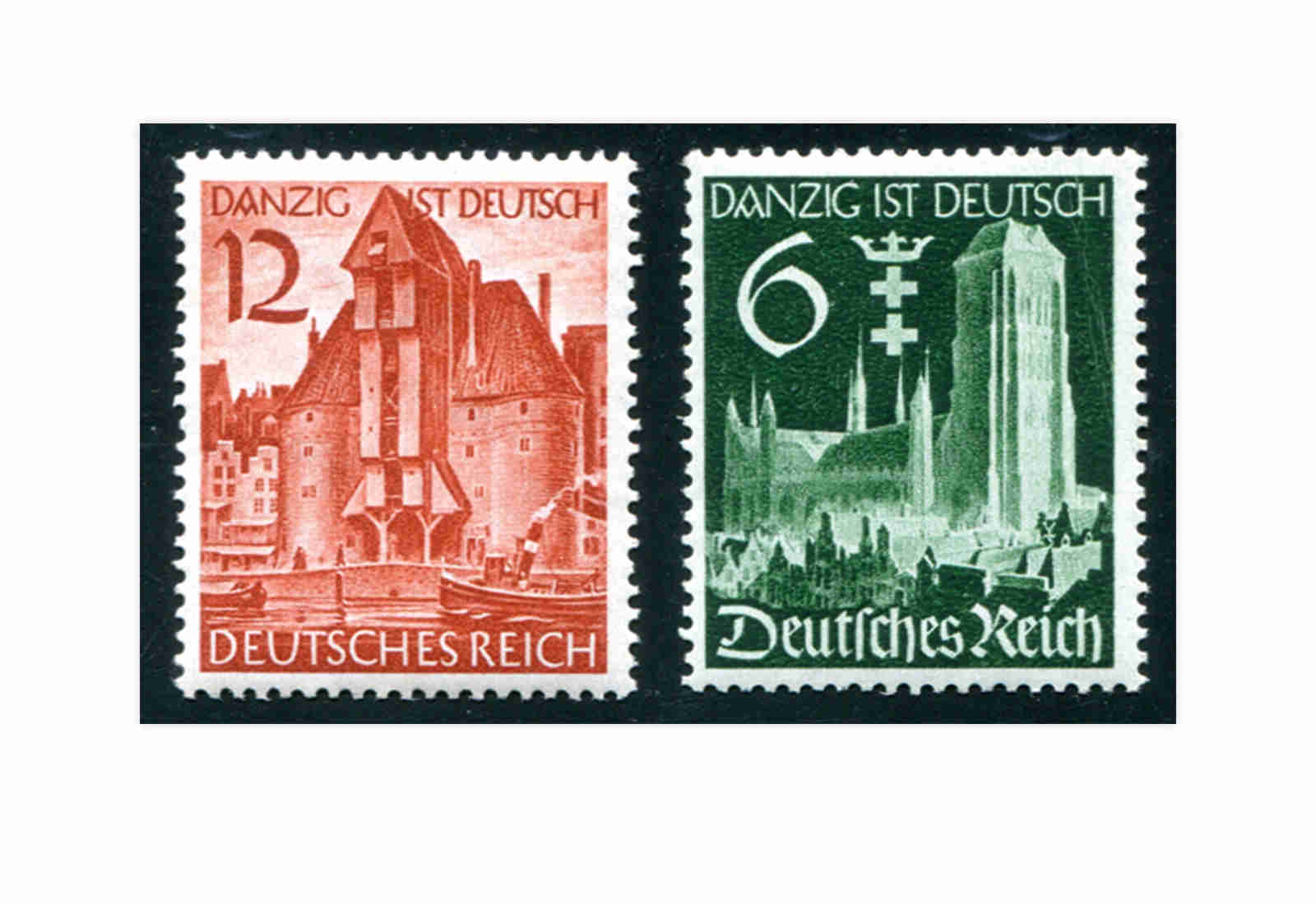 Briefmarken Deutsches Reich Wiedereingliederung Danzig Michel-Nr. 714/715 postfrisch
