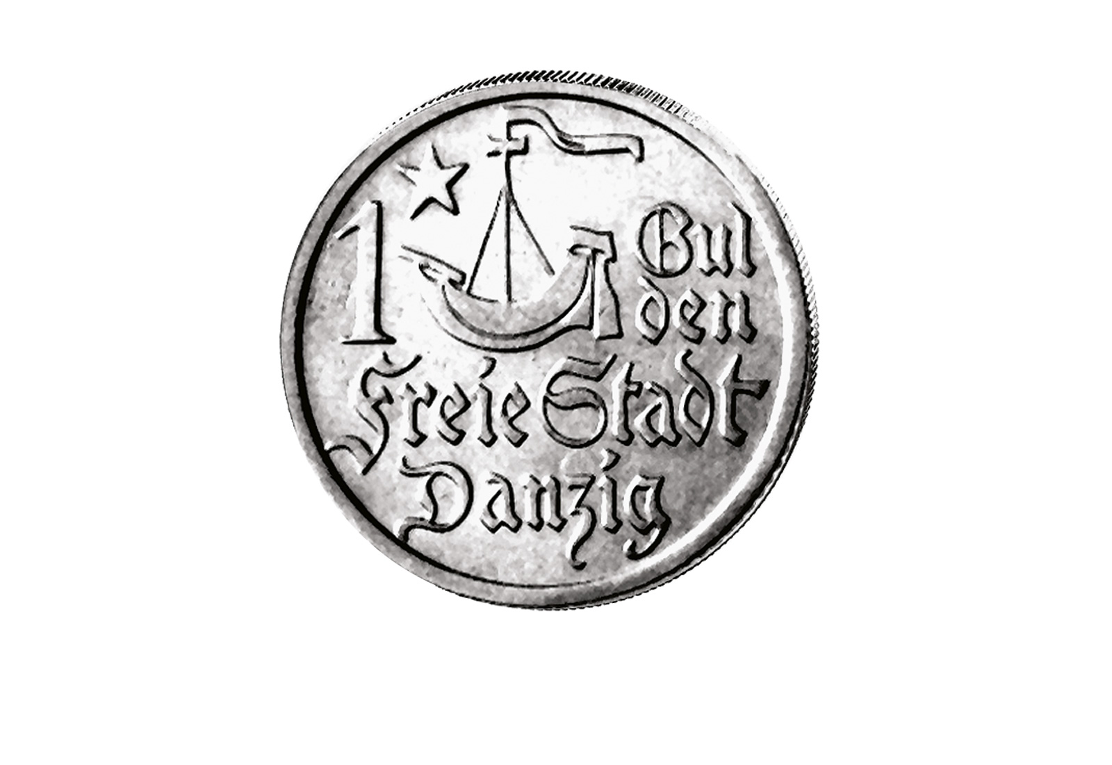 Danzig 1 Gulden Silbermünze 1923